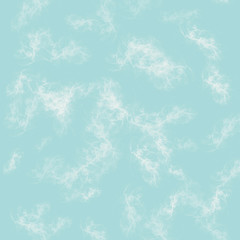 light blue background with blurry white spots, light ornament on a pale blue background, white pattern on a blue texture
