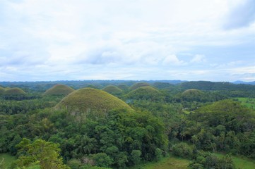 Fototapeta premium chocolate hills in bohol island