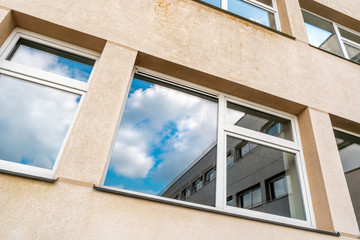 Windows of multistorey building