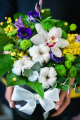 nice bouquet in the hands