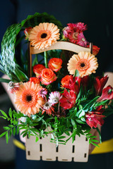 nice bouquet in the hands