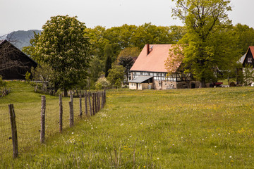 Obraz premium Waitzdorf view to the farms
