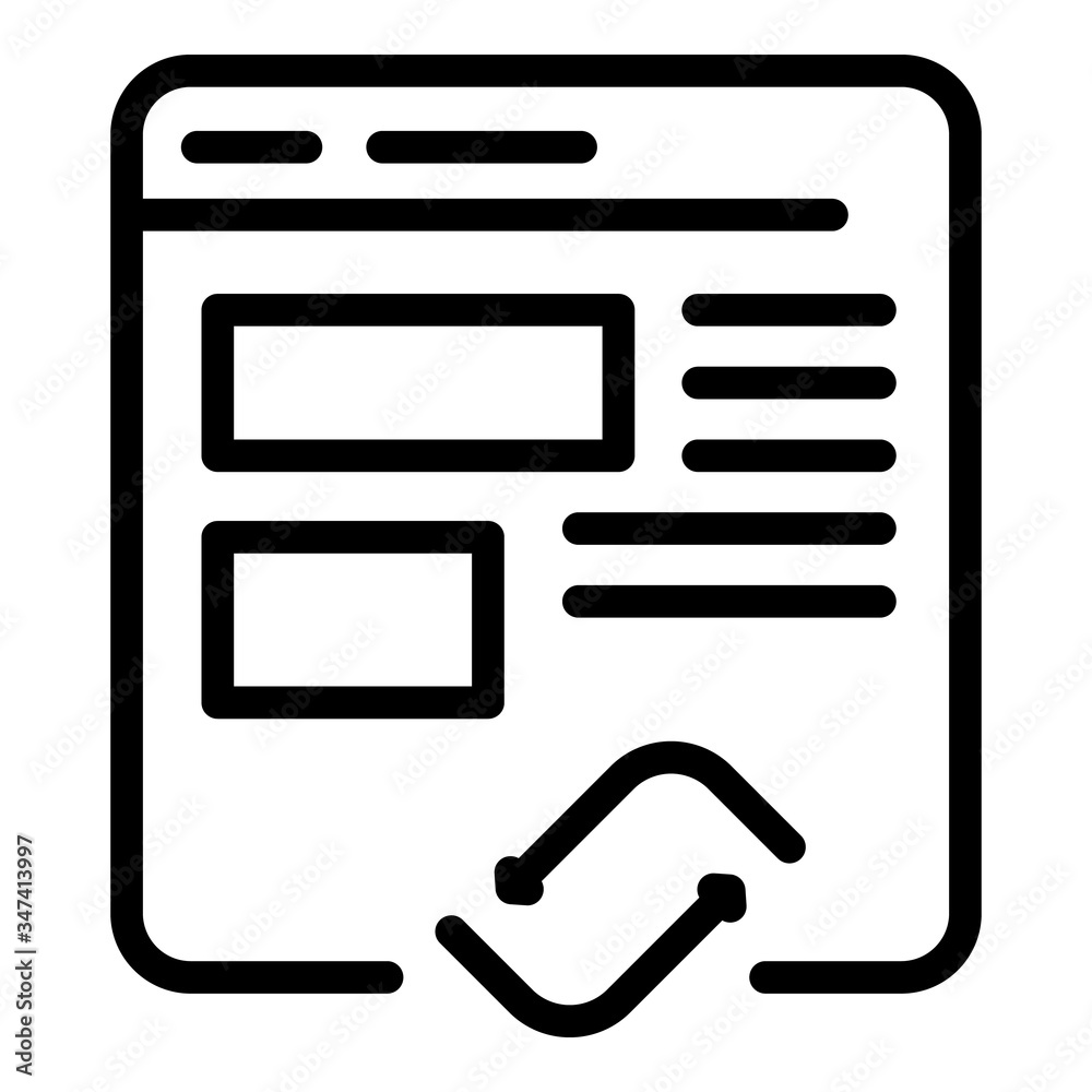 Poster social network application icon. outline social network application vector icon for web design isola