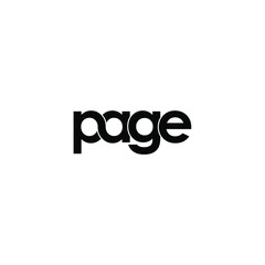 page letter original monogram logo design