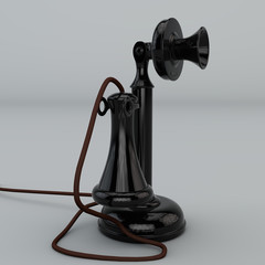 Téléphone ancien, dit candlestick