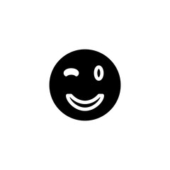 smile face icon design vector template