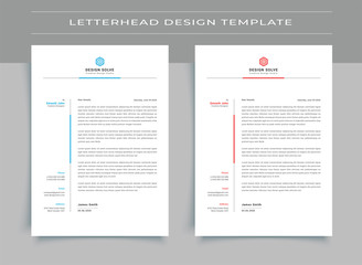 Modern Corporate Letterhead Design Template