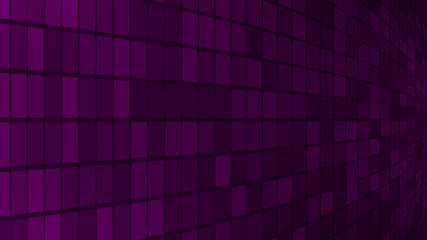 Abstract background of small squares or pixels in dark purple colors