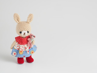 Obraz premium かわいい動物のあみぐるみ