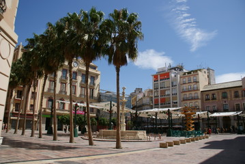 Naklejka premium Malaga en Andalousie en Espagne