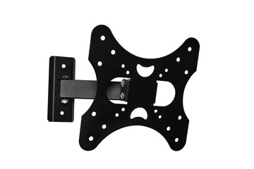 Black bracket for TV on a white background isolation