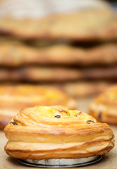 French pastry close-up