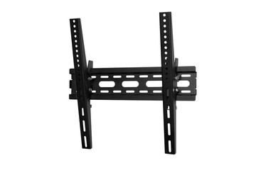 Black bracket for TV on a white background isolation