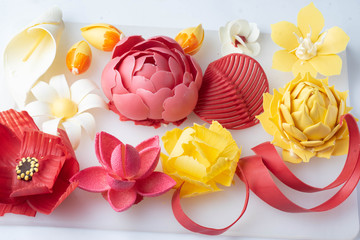 chocolate flower on white