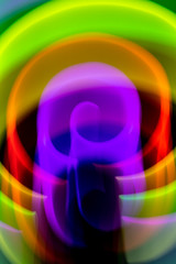 Abstract Swirls and Whirls Vibrant Lights Like a Nightclub 80s Vibe