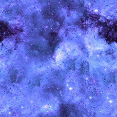 Outer space seamless pattern. Violet abstract 
