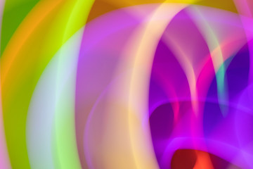 Abstract Swirls and Whirls Vibrant Lights Like a Nightclub 80s Vibe