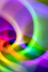 Abstract Swirls and Whirls Vibrant Lights Like a Nightclub 80s Vibe