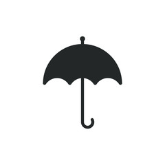 Umbrella icon with fill color style design
