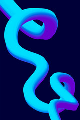 Abstract 3d background. Plastic colorful shapes. Liquid color shapes for composition backgrounds. Trendy abstract covers. Futuristic design posters. Vector illustration