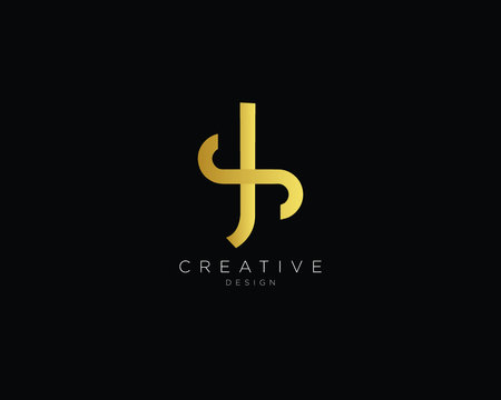 Alphabet letter JS SJ Logo Design Icon
