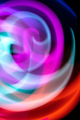 Pink And Blue Abstract Light Swirls Smoke Background