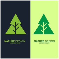 Fototapeta na wymiar Leaf design logo Template