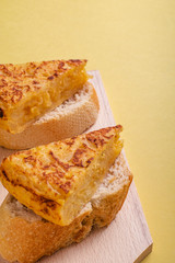 still life with spike typical Spanish potato omelette tapas