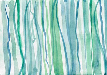 Abstract seamless pattern with green stripes