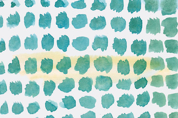 Abstract seamless pattern with green spots on white background