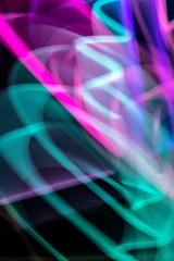 Pink and Blues Soft Abstract Swirls and Zig Zags Background 