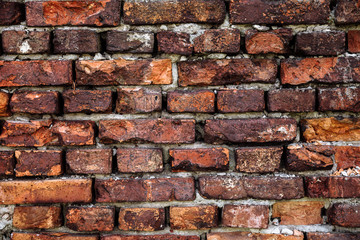 Grunge red vintage background. Red Brick wall background and texture