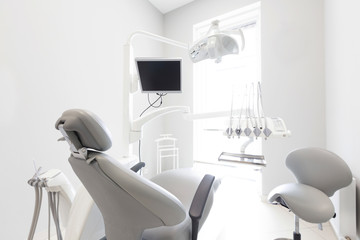 Professional chair and other accessories for doctor in room