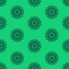 Gordijnen Groen naadloos patroon © Swen