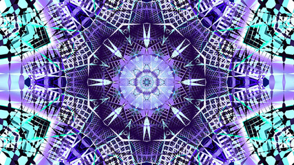 Abstract fractal art background in illustration space geometry.