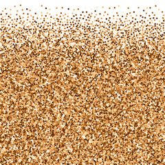 Red round gold glitter luxury sparkling confetti. 