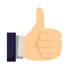 hand like symbol isolated icon