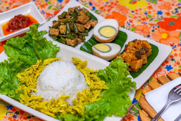Balinese food menu nasi bogana Indonesian food