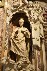 Statues de la cathédrale de Tolède, Espagne