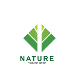 Fototapeta premium Leaf design logo Template