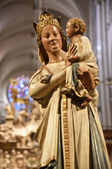 Vierge à l'Enfant à la cathédrale de Tolède, Espagne