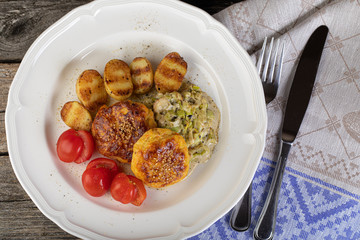 Rustic lunch