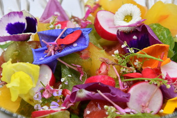 salade de fleurs