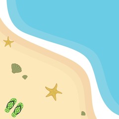 Fototapeta na wymiar summer beach vector illustration design