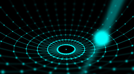 Technology modern dynamic plasma energy futuristic virtual technology background,  digitally generated image. 3D illustration