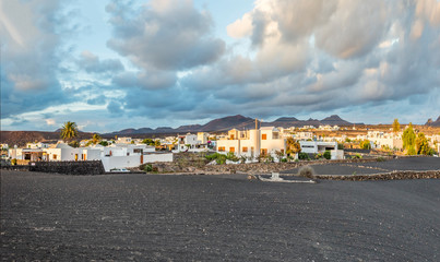 village of UGA in evening light
