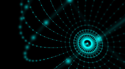 Technology modern dynamic plasma energy futuristic virtual technology background,  digitally generated image. 3D illustration