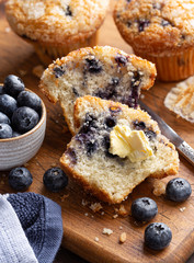 Blueberry Muffin and Fresh Berries