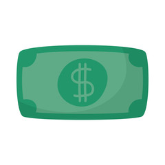 Fototapeta premium bill money dollar isolated icon