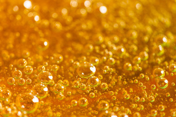 Depilation and beauty concept - close-up of sugar paste or honey wax for hair removing. Macro photo